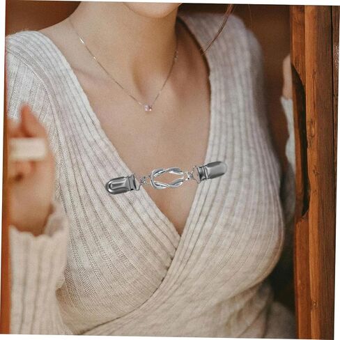4Pcs Vintage Shawl Clips Dress Cinch Clips for Women Durable Cardigan and Sweater Clasps Lightweight and Easy to Use for Weddings Parties and More in Saudi Arabia