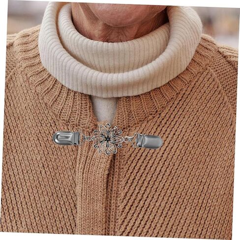 4Pcs Vintage Shawl Clips Dress Cinch Clips for Women Durable Cardigan and Sweater Clasps Lightweight and Easy to Use for Weddings Parties and More in Saudi Arabia