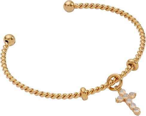 أساور Alex and Ani Opal Cross Charm - خالية من النيكل، سوار عصري للنساء in Saudi Arabia