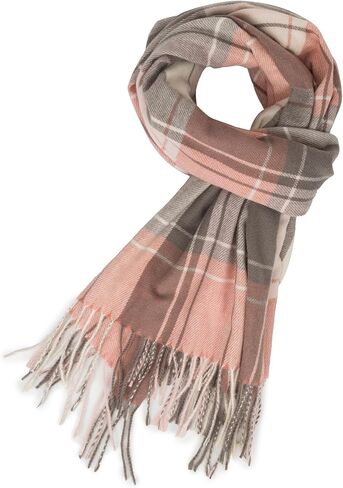 Women's Winter-Plaid-Scarf Soft Cashmere Feels Warm-Shawl Tartan Scarves Long Blanket Wraps in Saudi Arabia
