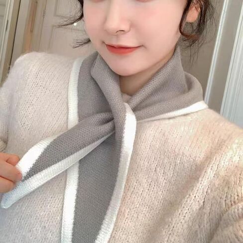 Knit Triangle Neck Warmer – Autumn & Winter Shawl for Women, Cozy Neckerchief and Warm Winter Wrap in Saudi Arabia