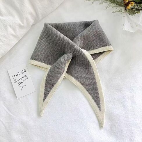 Knit Triangle Neck Warmer – Autumn & Winter Shawl for Women, Cozy Neckerchief and Warm Winter Wrap in Saudi Arabia