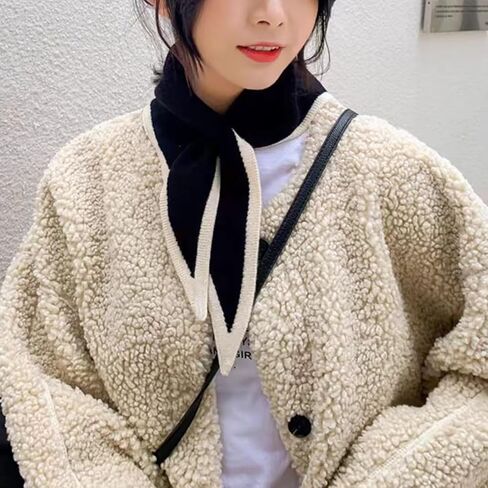 Knit Triangle Neck Warmer – Autumn & Winter Shawl for Women, Cozy Neckerchief and Warm Winter Wrap in Saudi Arabia