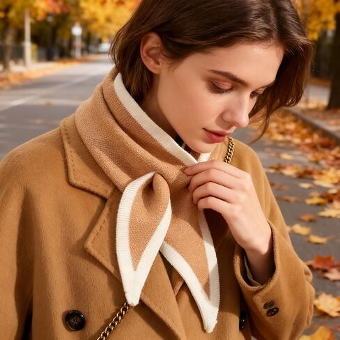 Knit Triangle Neck Warmer – Autumn & Winter Shawl for Women, Cozy Neckerchief and Warm Winter Wrap in Saudi Arabia
