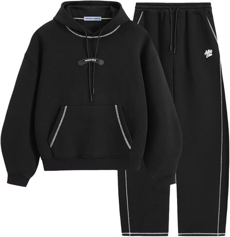 Aelfric Eden Sweat Sets للجنسين كلاود كلاسيك بوكسي 2 قطعة الزي مطابقة فضفاض Sweatpants مجموعة بذلات رياضية in Kuwait