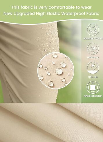 Mens Golf Pants Waterproof Stretch Work Pants 30"/32"/34" Quick Dry Lightweight Casual Comfy Trousers with Pockets in Saudi Arabia