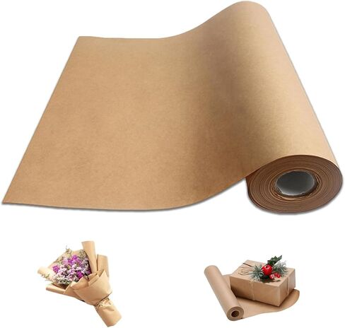 White Wrapping Paper Roll 30"x 1200" White Paper for Easel Drawing Sketching, Craft Paper for Kids Art Supplies, Kraft Paper Roll for Poster, Bulletin Board, Gift Wrapping Paper in Kuwait