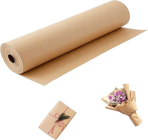 White Wrapping Paper Roll 30"x 1200" White Paper for Easel Drawing Sketching, Craft Paper for Kids Art Supplies, Kraft Paper Roll for Poster, Bulletin Board, Gift Wrapping Paper in Kuwait