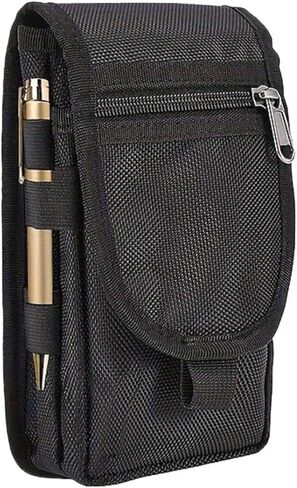 Flip Phone Belt Bag for Men - Portable, Leather, Casual, Suitable for Middle-Aged and Elderly in Saudi Arabia