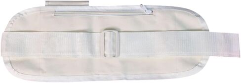 Men’s Ihram Belt for Hajj & Umrah – Adjustable Waist Belt with 2 Zip Pockets & 2 Velcro Pockets for Mobile, Passport & Valuables – Lightweight, Secure Plastic Lock – Pilgrimage Essentials for Men in Saudi Arabia