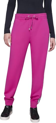 Karl Lagerfeld Womens Straight Leg Athleisure Logo Tape Scuba Jogger in Saudi Arabia