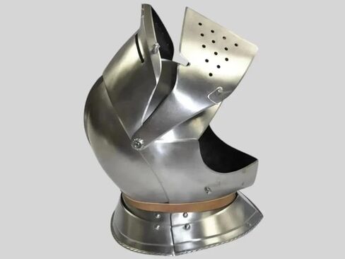 Medieval Close Armet Helmet – Steel 18 Gauge | LARP, Knight Cosplay, Halloween in Saudi Arabia