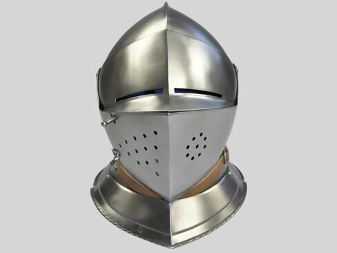 Medieval Close Armet Helmet – Steel 18 Gauge | LARP, Knight Cosplay, Halloween in Saudi Arabia