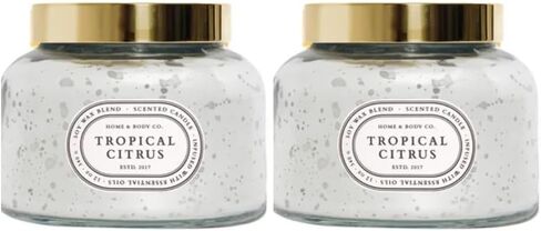 Home&Body Company Scented Candles 12 OZ Fragranced Candle, Soy Blend Wax, Infused with Essential Oils, Home Fragrances, Aromatherapy Home Scented Candles Gift, Scent: Santal Woods in Saudi Arabia