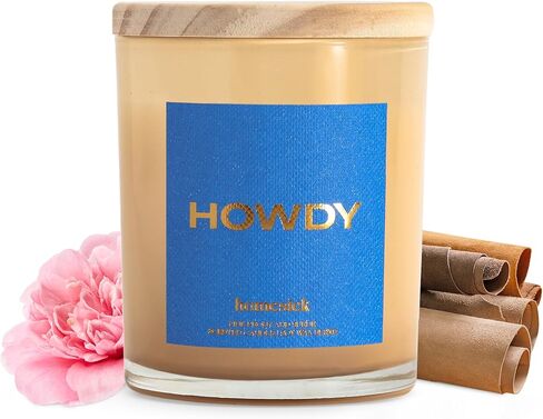 شموع معطرة بالحنين إلى الوطن (هتاف لك) - 7.5 أونصة من مزيج شمع الصويا الطبيعي طويل الأمد هدية للنساء والرجال لجميع المناسبات، 30-35 ساعة وقت الحرق - روائح الحمضيات والفاوانيا in Kuwait