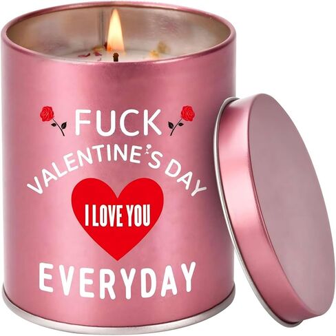 Valentines Day Gifts for Her Birthday - Galentines Gifts for Women Wife Girlfriend Girls Friend Romantic Naughty Gift for Her Tin Soy Candles Unique Ideas 9oz Scented Candles in Saudi Arabia