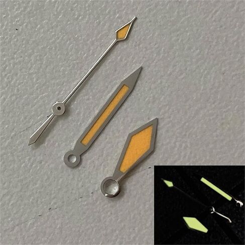 Watch Hands for NH35 NH36 Movement Green Luminous Sword Style Watch Accessories for NH35 NH36 in Saudi Arabia