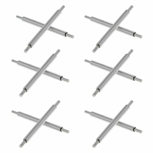 Ewatchparts 6 Spring Bar Pins Compatible with Rolex Submariner GMT Explorer I II with Band 93150 Hole Thru in Saudi Arabia