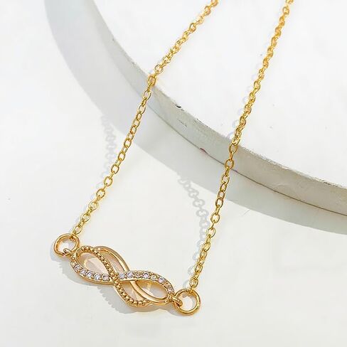 1PCS Gold 8 Symbol Anklet, Adjustable Chain Foot Jewelry for Women, Dainty 8 Charm Ankle Bracelet, Minimalist Summer Beach Anklet, Fashion Ankle Chain (Gold) in Saudi Arabia