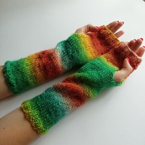 Mittens Soft Warm Fingerless Gloves Women Cozy Winter Cable Knit Hand Warmers Hand Knitted Cold Weather, Typing, Texting in Saudi Arabia