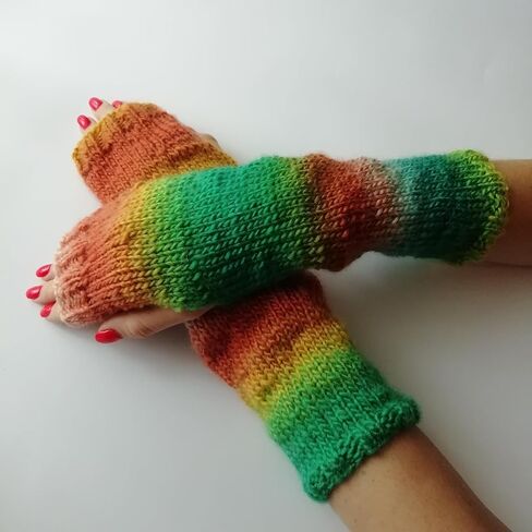 Mittens Soft Warm Fingerless Gloves Women Cozy Winter Cable Knit Hand Warmers Hand Knitted Cold Weather, Typing, Texting in Saudi Arabia