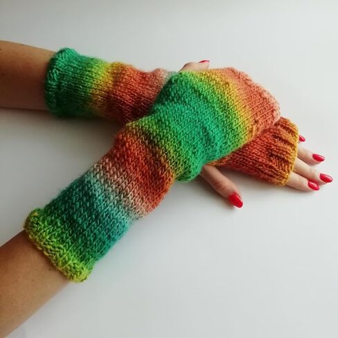 Mittens Soft Warm Fingerless Gloves Women Cozy Winter Cable Knit Hand Warmers Hand Knitted Cold Weather, Typing, Texting in Saudi Arabia