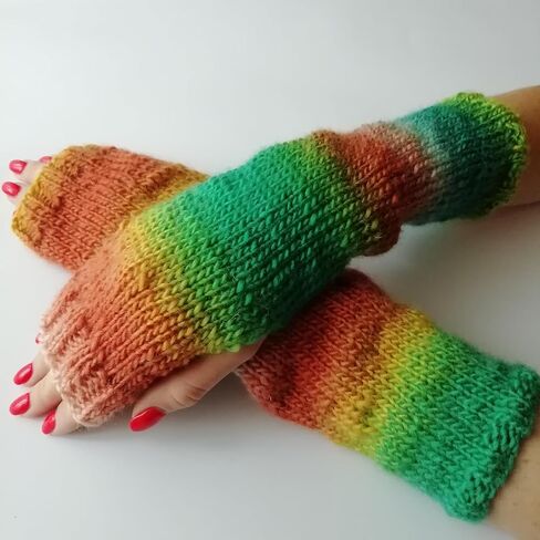 Mittens Soft Warm Fingerless Gloves Women Cozy Winter Cable Knit Hand Warmers Hand Knitted Cold Weather, Typing, Texting in Saudi Arabia