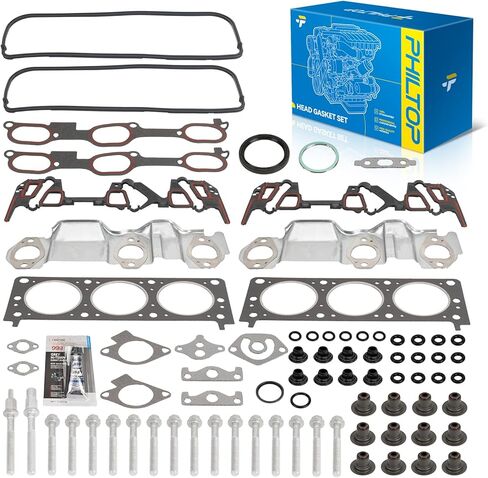PHILTOP HSCV001, HS54898 Head Gasket Set Compatible with Cruze 2011-2016,Trax 2013-2021,Encore 2013-2021,Sonic 2012-2020,Cruze Limited 2016,1.4L Engine Head Gasket kit,HS31411, HS26540PT-1 in Kuwait