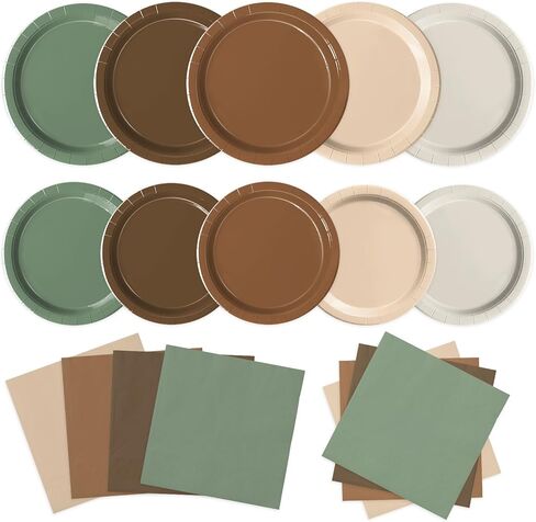 144 PCS Football Party Supplies Set Includes Dinner Plates, Dessert Plates, Napkins for Football Birthday Party Football Gameday Tailgate Party Decorations, Serves 48 in Kuwait