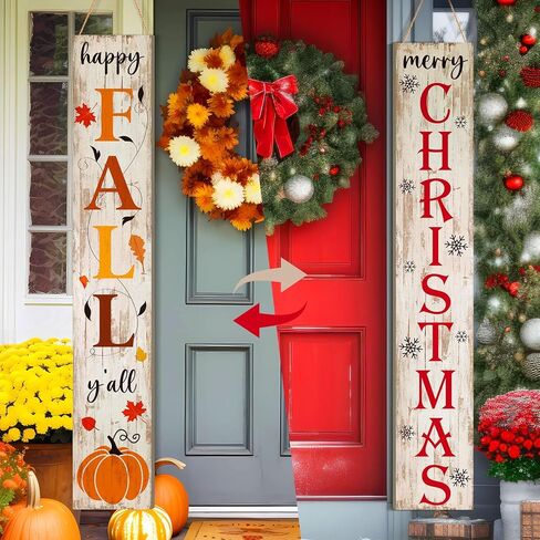 2 in 1 Valentines Day Porch Sign 47" Double Sided St Patrick's Day Welcome Sign for Front Porch Wooden Lucky Love Irish Farmhouse Vertical Shamrock Holiday Door Decoration for Outdoor Home in Saudi Arabia