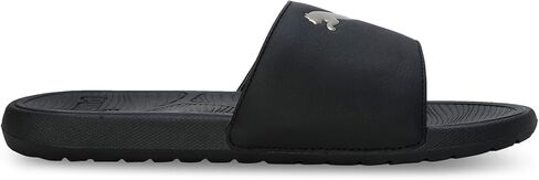 PUMA Men's Cool Cat 2.0 Slide Sandals, Black-Team Gold AH25, 7 in Saudi Arabia