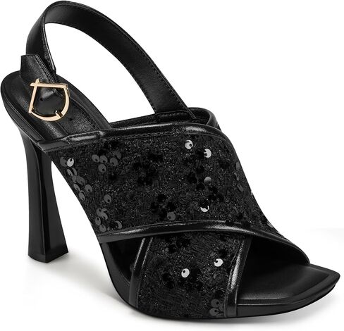 صندل نسائي بكعب عالٍ من KARL LAGERFELD من Colbie X Band Bedazzled in Kuwait