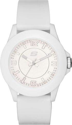 Skechers Women's Rosencrans Midsize Quartz Three-Hand Watch, Color: White (Model: SR6023) in Saudi Arabia