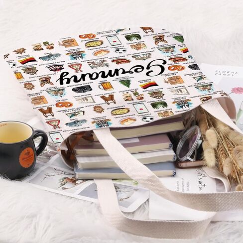 G2TUP Germany Lover Gift Germany Travel Tote Bag German Culture Handbag Germany Tourism Gift German Lover Gift in Saudi Arabia
