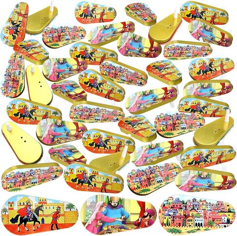 60 PCS PURIM GRAGREN METAL MATERANS COLLUTFUL Party Party Makers Bulk Novelty Notergort Purrim Gragg in Kuwait