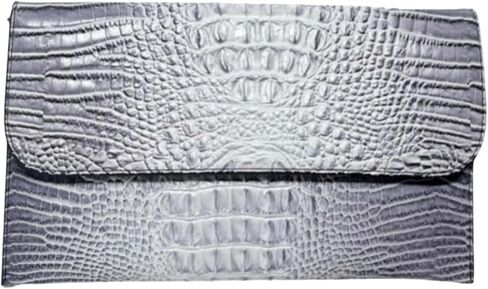 IAMUHI Women Vegan Leather Crocodile Evening Clutch Handbag Envelope Alligator Crossbody Bag Shoulder Purse Wallet in Saudi Arabia