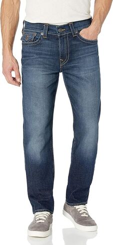 True Religion Mens Geno Slim Straight Jeans with 32" and Back Flap Pockets in Saudi Arabia