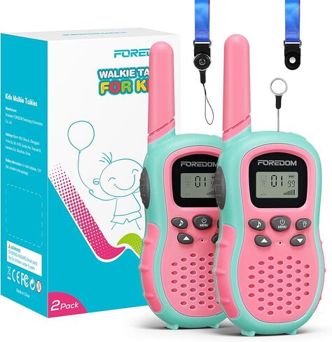 J388C Walkie Talkies for Kids 2 Pack Long Range with Flashlight - Orange in Kuwait