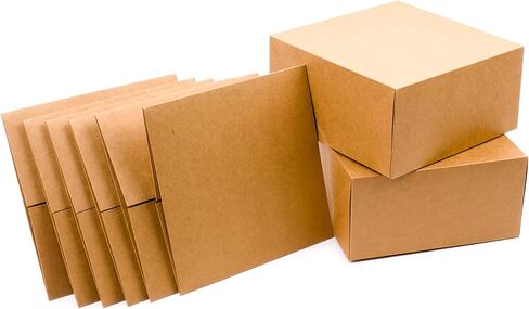 Hallmark 8" Square Gift Boxes with Lids (5 White Gift Boxes) for Christmas, Birthdays, Holidays in Saudi Arabia