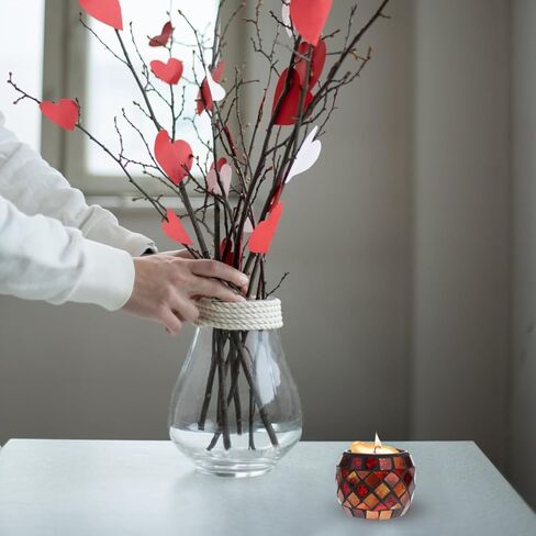 ledmomo European Style Glass Candlestick Ornament Romantic Candle Holder Tea Light Cup for Wedding Home Decor Dinner Party Table Centerpiece in Saudi Arabia