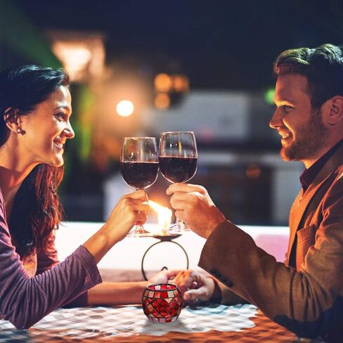 ledmomo European Style Glass Candlestick Ornament Romantic Candle Holder Tea Light Cup for Wedding Home Decor Dinner Party Table Centerpiece in Saudi Arabia