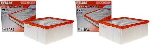 FRAM Extra Guard CA11034 فلتر هواء المحرك البديل لنماذج دودج رام 2500 و3500 (5.9L)، يوفر ما يصل إلى 12 شهرًا أو 12000 ميل حماية الفلتر in Kuwait