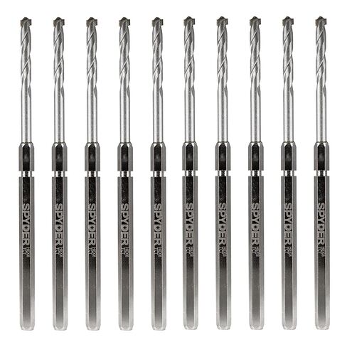 Spyder 1/2" (Hex10) HSS Hole Saw Pilot Bit, 10-Pack, 1/4" x 7-1/8" (600645-10) in Saudi Arabia