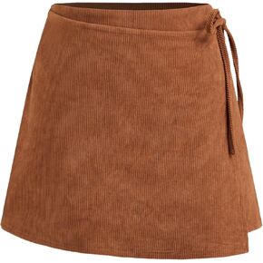 تنورة قصيرة من CIDER تنورة قصيرة للنساء بخصر متوسط ​​معقودة على شكل حرف A in Kuwait