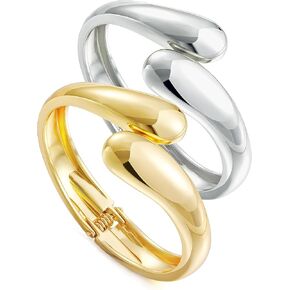 سوار مطرز بالذهب 17 ميل للنساء، مجموعة أساور كرة خرز قابلة للتكديس مطلية بالذهب عيار 14 قيراط قابلة للتعديل مقاس 7 بوصات in Kuwait