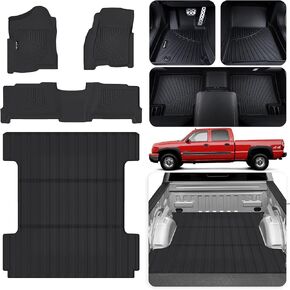 Floor Mats with Trunk Mat for 2017-2025 Chrysler Pacifica Hybrid Version 7-Seater Touring Models(Non Fit Pinnacle Model),TPE All Weather Protection Car Floor Liners & Cargo Liners in Kuwait