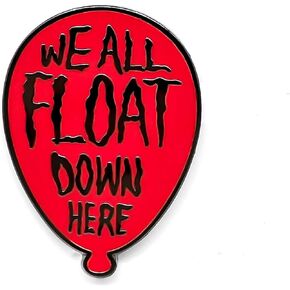 دبوس المينا We All Float Down Here - سلسلة الموضوع - دبوس طية صدر السترة من المينا - شارة مطلية للملابس والحقائب والأشرطة in Saudi Arabia