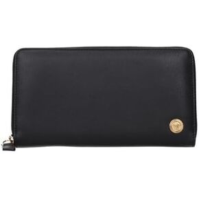 Versace Women’s Medusa Black Leather Wallet – Made in Italy, Classic Flap Wallet in Kuwait