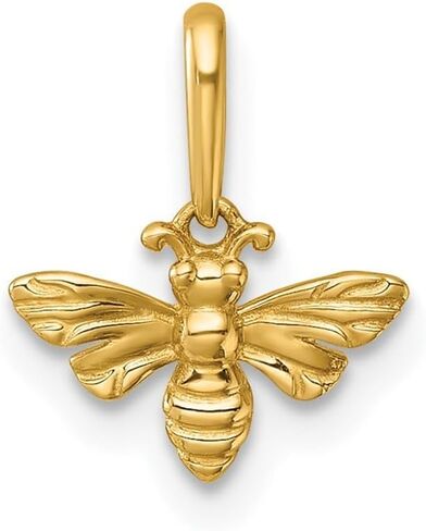 14k Yellow Gold Polished Bee Pendant, 12x10 mm in Saudi Arabia