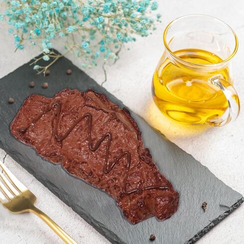 2PCS Lifelike Steak Funny Artificial Roast Beef Decorations Realistic Fake Cooked Meat Models for Home Party Tabletop Decorations and Sample Display in Saudi Arabia